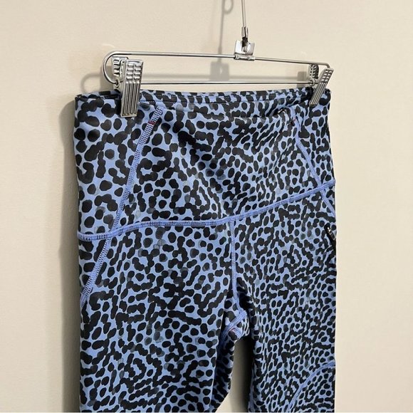 Lululemon All Sport Crop Legging Ace Spot Lullaby Black - Picture 7 of 14